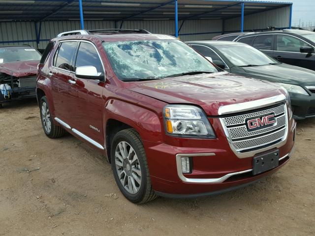 2GKFLVE34H6123096 - 2017 GMC TERRAIN DE MAROON photo 1