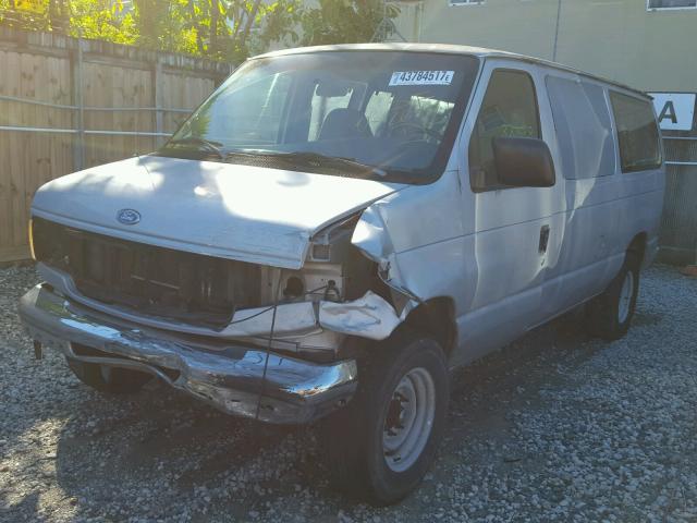 1FTFE2422VHA17054 - 1997 FORD ECONOLINE GRAY photo 2