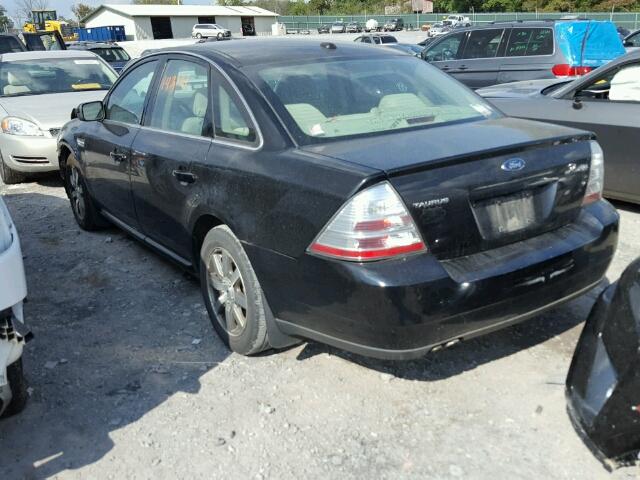 1FAHP24W88G178000 - 2008 FORD TAURUS BLACK photo 3