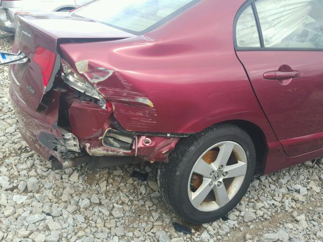 1HGFA16886L140445 - 2006 HONDA CIVIC EX 栗色 照片 9