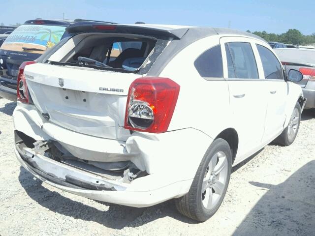 1B3CB4HA6AD612680 - 2010 DODGE CALIBER SX WHITE photo 4