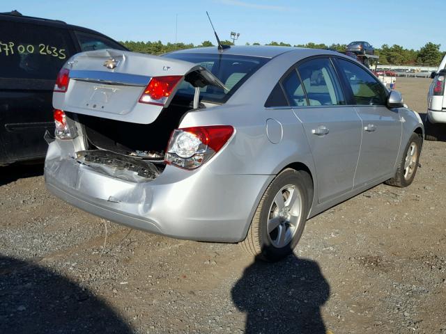 1G1PC5SB3E7385434 - 2014 CHEVROLET CRUZE LT SILVER photo 4