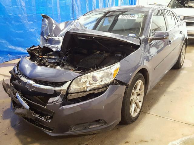 1G11C5SL7EF268024 - 2014 CHEVROLET MALIBU 1LT BLUE photo 2