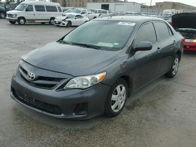 5YFBU4EE3DP220379 - 2013 TOYOTA COROLLA BA GRAY photo 2