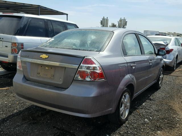 KL1TD5DE6BB152898 - 2011 CHEVROLET AVEO LS SILVER photo 4
