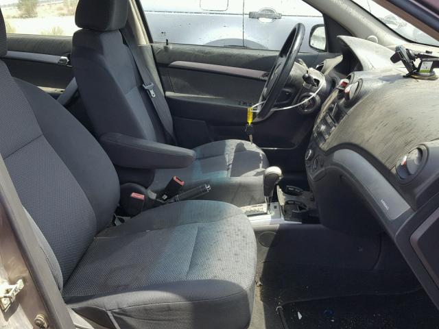 KL1TD5DE6BB152898 - 2011 CHEVROLET AVEO LS SILVER photo 5