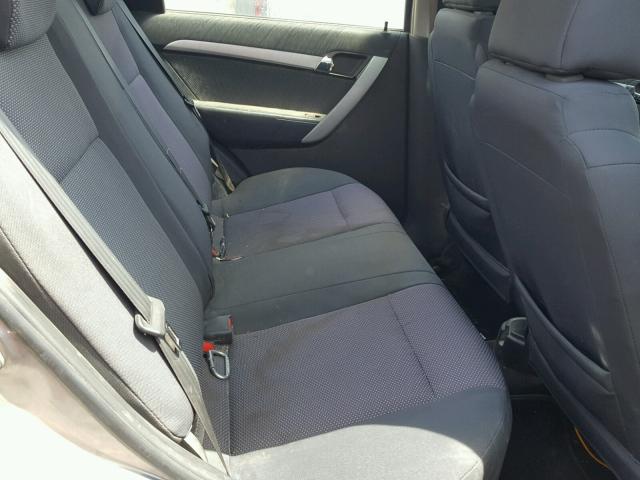 KL1TD5DE6BB152898 - 2011 CHEVROLET AVEO LS SILVER photo 6