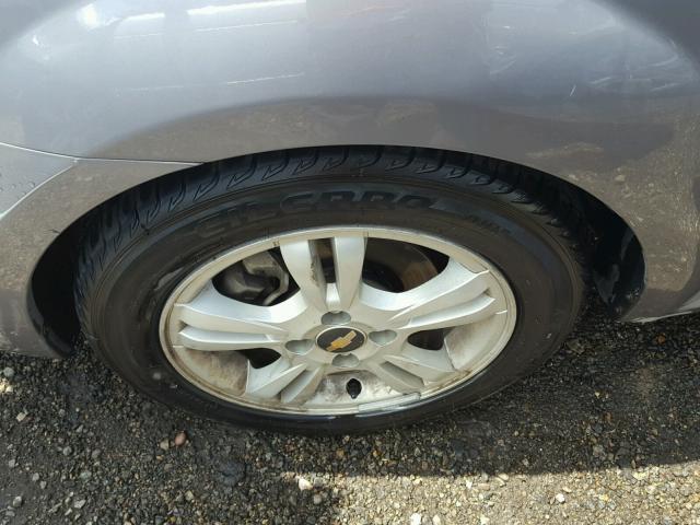 KL1TD5DE6BB152898 - 2011 CHEVROLET AVEO LS SILVER photo 9