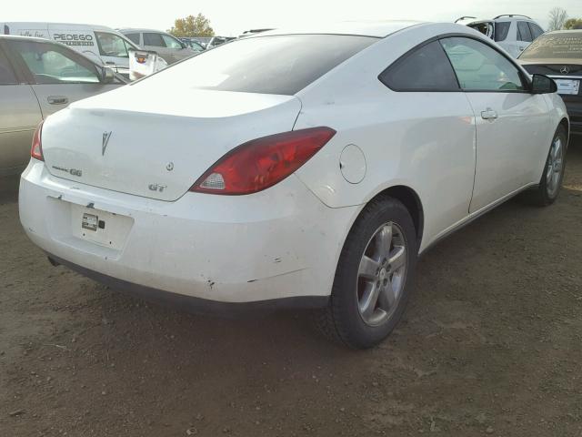 1G2ZH18N074103044 - 2007 PONTIAC G6 GT WHITE photo 4