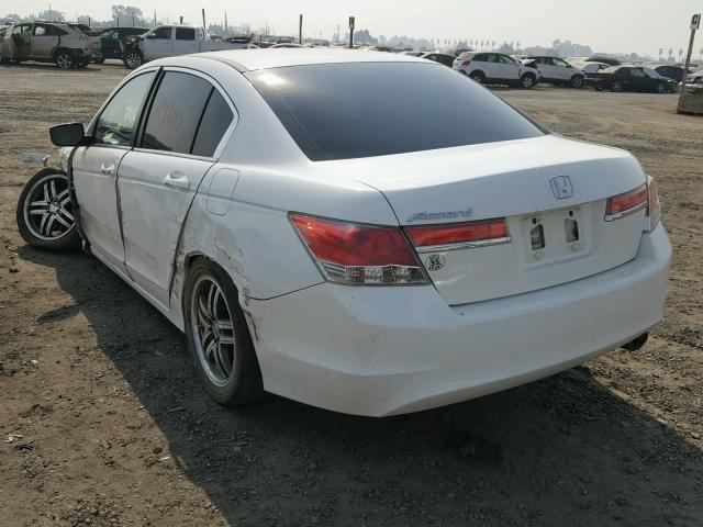 1HGCP2F30BA107117 - 2011 HONDA ACCORD LX WHITE photo 3