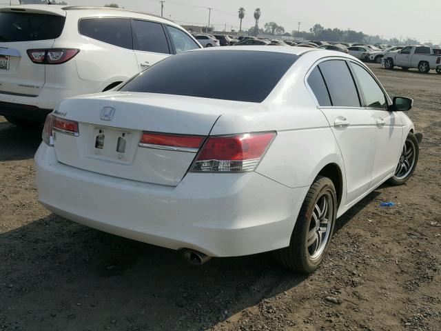 1HGCP2F30BA107117 - 2011 HONDA ACCORD LX WHITE photo 4