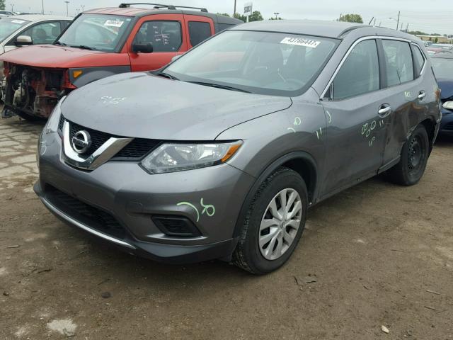 KNMAT2MV7FP511377 - 2015 NISSAN ROGUE GRAY photo 2