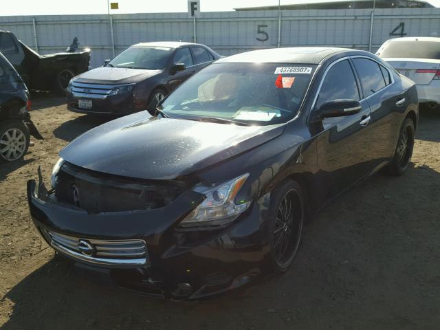 1N4AA5APXDC804732 - 2013 NISSAN MAXIMA S BLACK photo 2