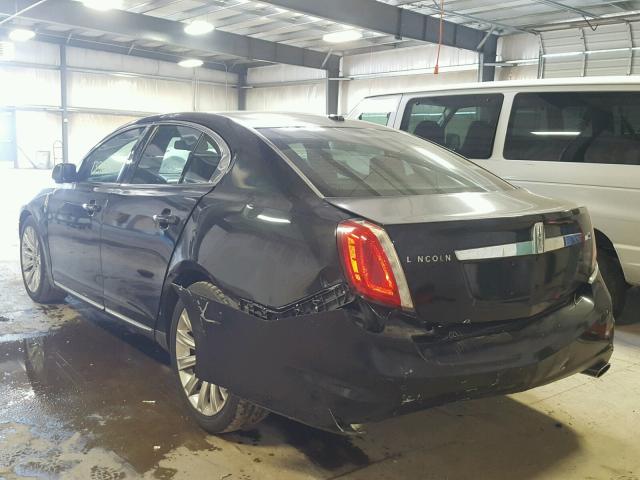1LNHM93R39G612540 - 2009 LINCOLN MKS BLACK photo 3