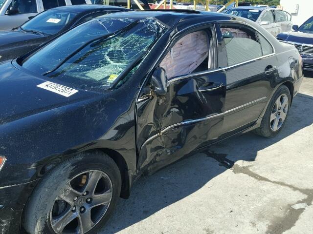 JH4KB16617C002111 - 2007 ACURA RL შავი ფოტო 9