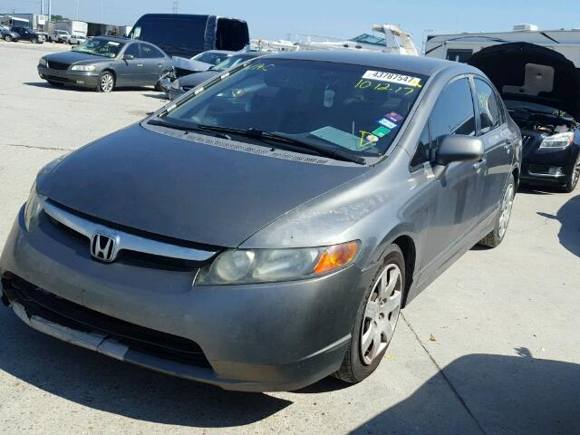 2HGFA16578H526800 - 2008 HONDA CIVIC GRAY photo 2