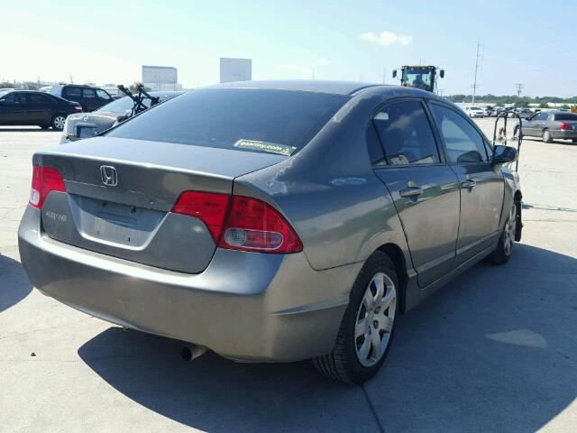 2HGFA16578H526800 - 2008 HONDA CIVIC GRAY photo 4