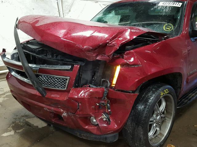 1GNFK13027R426792 - 2007 CHEVROLET TAHOE K150 MAROON photo 9