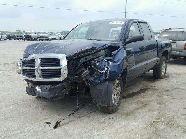 1D7HW48K76S637100 - 2006 DODGE DAKOTA QUA BLUE photo 2