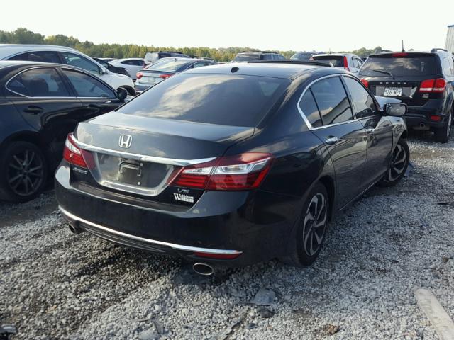 1HGCR3F89GA029035 - 2016 HONDA ACCORD EXL BLACK photo 4