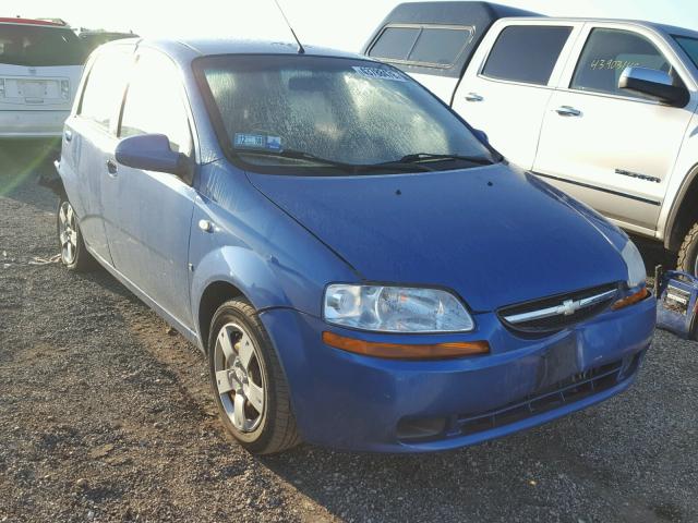 KL1TD66628B035615 - 2008 CHEVROLET AVEO BASE Niebieski zdjęcie 1