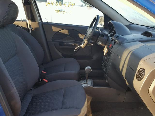 KL1TD66628B035615 - 2008 CHEVROLET AVEO BASE Niebieski zdjęcie 5