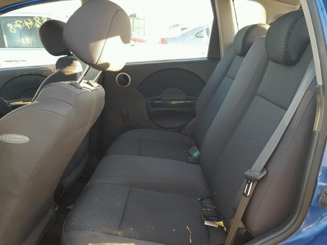 KL1TD66628B035615 - 2008 CHEVROLET AVEO BASE Niebieski zdjęcie 6