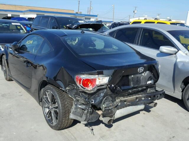 JF1ZNAA12D1727958 - 2013 TOYOTA SCION FR-S BLACK photo 3