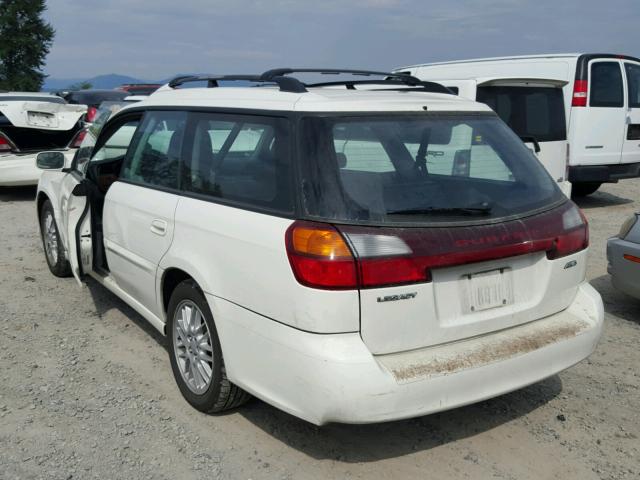 4S3BH625447303888 - 2004 SUBARU LEGACY L S WHITE photo 3