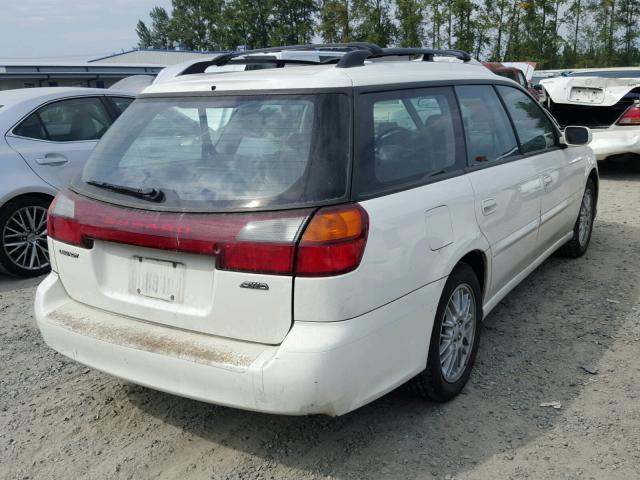 4S3BH625447303888 - 2004 SUBARU LEGACY L S WHITE photo 4