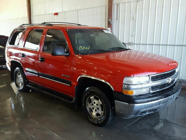 1GNEK13T51J159417 - 2001 CHEVROLET TAHOE K150 RED photo 1