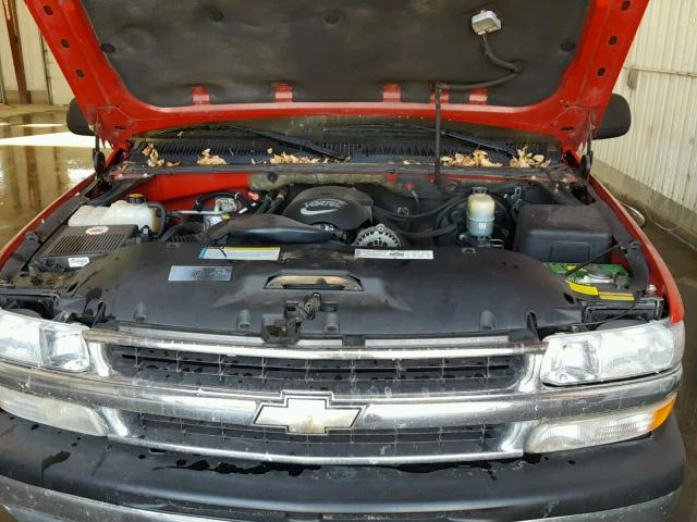 1GNEK13T51J159417 - 2001 CHEVROLET TAHOE K150 RED photo 7