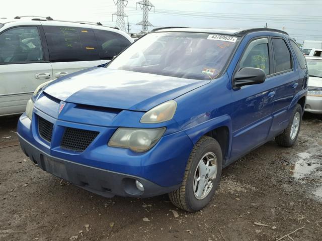 3G7DA03E03S526209 - 2003 PONTIAC AZTEK BLUE photo 2