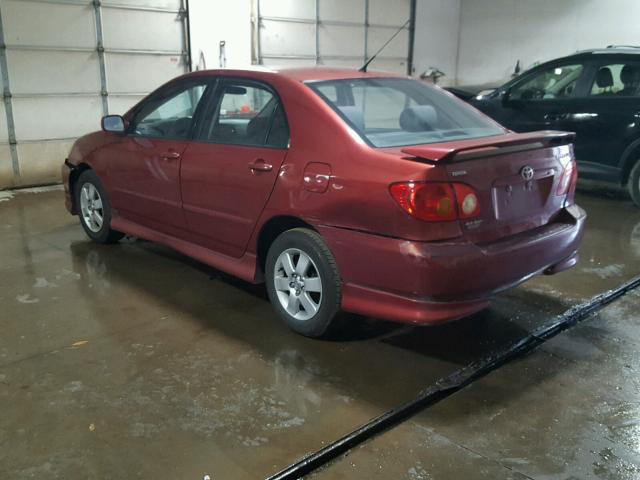 1NXBR32E54Z230958 - 2004 TOYOTA COROLLA S RED photo 3