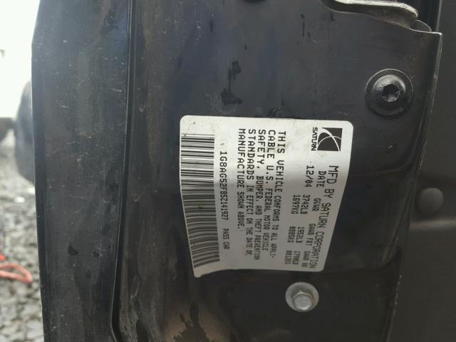 1G8AG52F85Z141927 - 2005 SATURN ION LEVEL BLACK photo 10