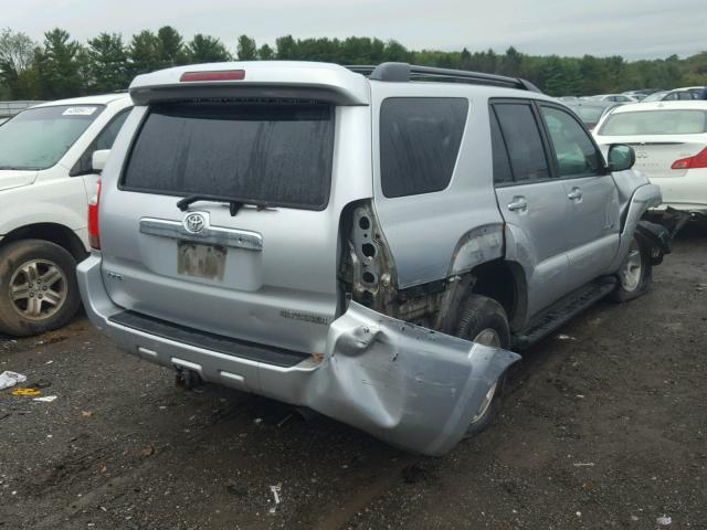 JTEBU14R370112017 - 2007 TOYOTA 4RUNNER SR SILVER photo 4