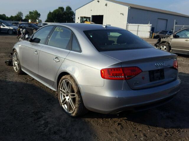 WAUKFCFLXCN006175 - 2012 AUDI A4 PRESTIG SILVER photo 3