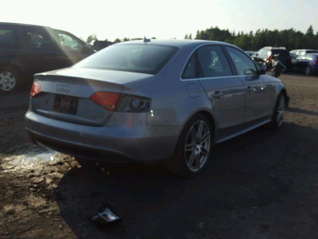 WAUKFCFLXCN006175 - 2012 AUDI A4 PRESTIG SILVER photo 4