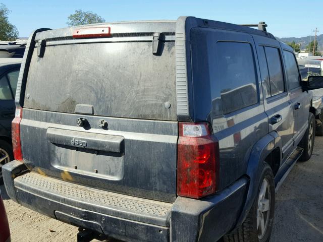 1J8HH48K07C651283 - 2007 JEEP COMMANDER GRAY photo 4