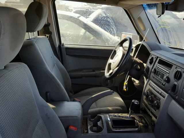 1J8HH48K07C651283 - 2007 JEEP COMMANDER GRAY photo 5