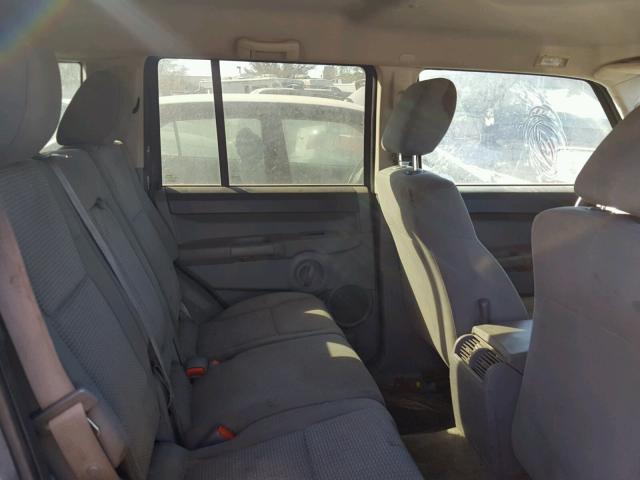 1J8HH48K07C651283 - 2007 JEEP COMMANDER GRAY photo 6