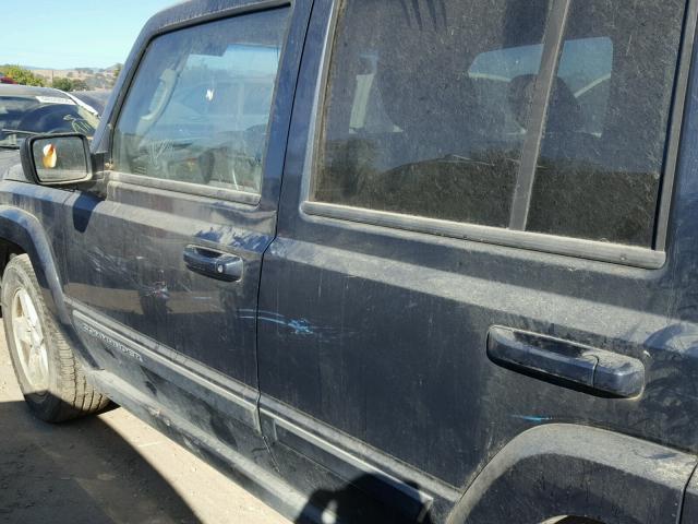 1J8HH48K07C651283 - 2007 JEEP COMMANDER GRAY photo 9