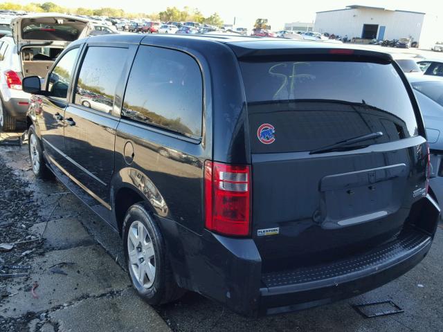 2D4RN4DE0AR171136 - 2010 DODGE GRAND CARA BLACK photo 3