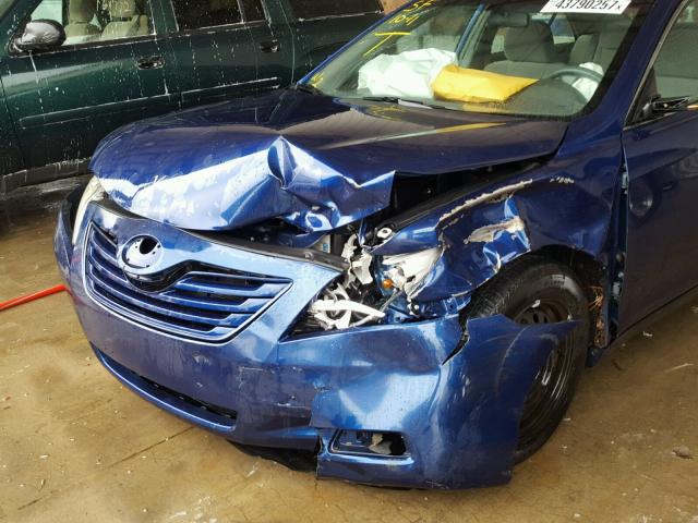 4T1BE46K88U252363 - 2008 TOYOTA CAMRY BLUE photo 9