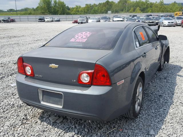 1G1ZG57B19F112784 - 2009 CHEVROLET MALIBU LS ნაცრისფერი ფოტო 4