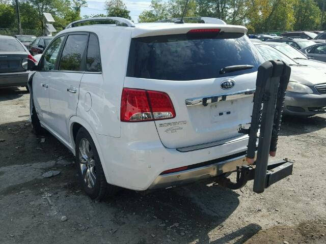 5XYKWDA21CG298510 - 2012 KIA SORENTO SX WHITE photo 3