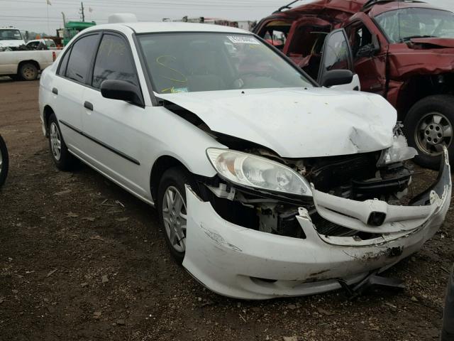 2HGES16405H514192 - 2005 HONDA CIVIC WHITE photo 1