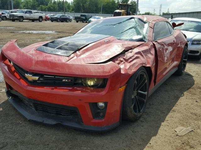 2G1FZ1EP0D9805514 - 2013 CHEVROLET CAMARO ZL1 RED photo 2