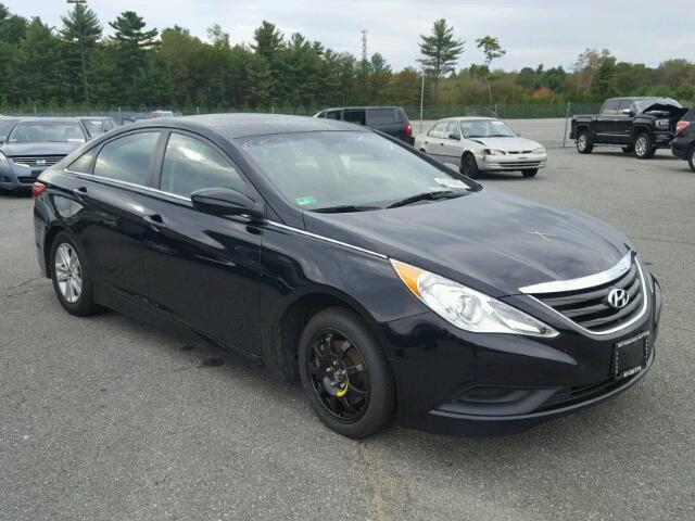 5NPEB4AC2EH878040 - 2014 HYUNDAI SONATA BLACK photo 1