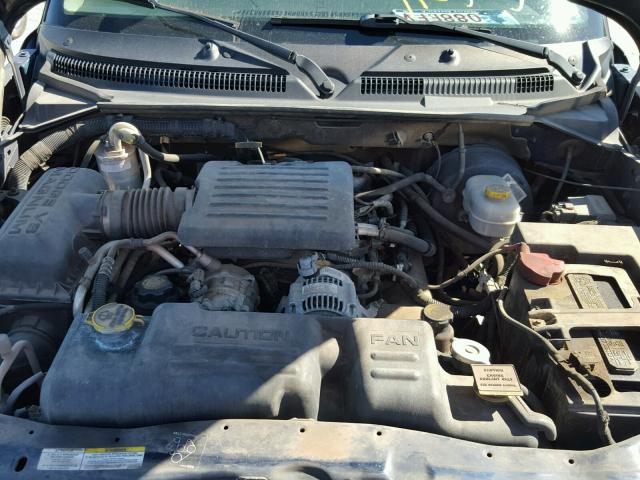 1B7HL48N12S710503 - 2002 DODGE DAKOTA QUA BLUE photo 7